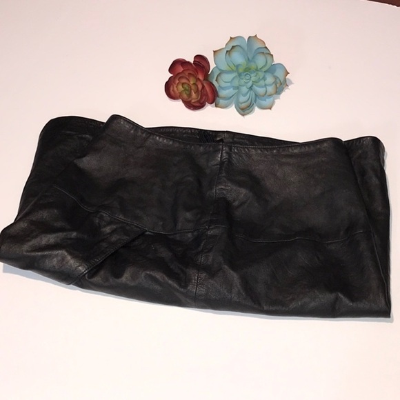 Lillie Rubin Leather Skirt Size 8 - Picture 11 of 13